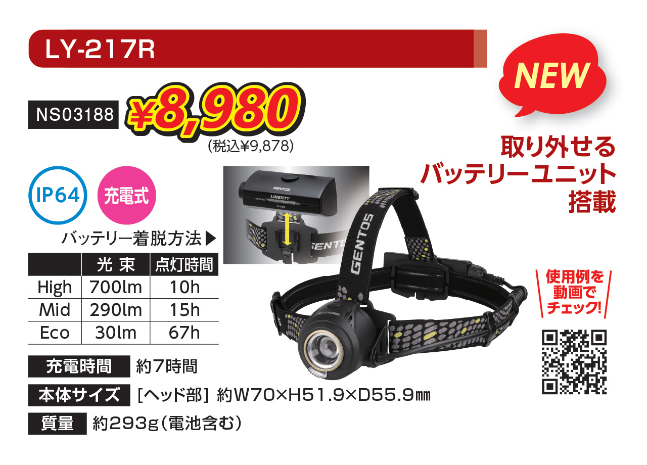 独特の上品 LEDヘッドライト ジェントス LY-217R みたし 700ルーメン ネイルアート用品(筆など)