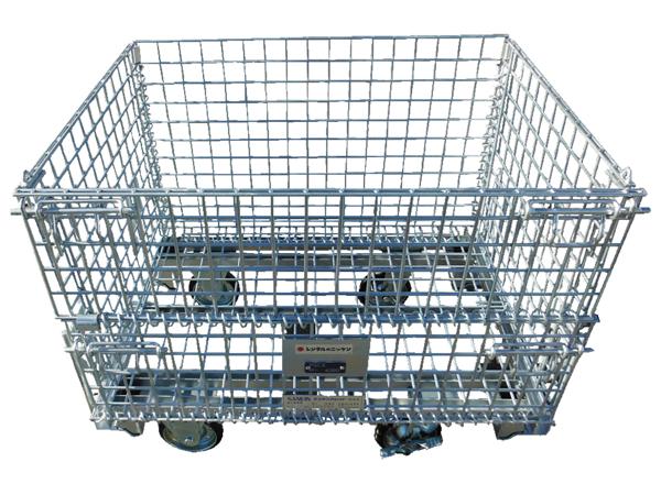 スチール製 メッシュパレット 楽天市場】送料無料 スチール製 パレットボックス 2面メッシュ